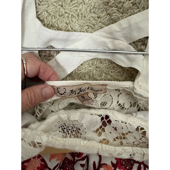 For Love & Lemons Women's Isabella Mini Dress Boho Embroidered Lace Gypsy Size S - Picture 7 of 9